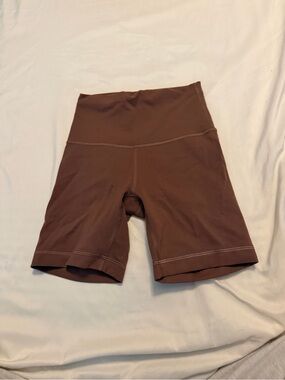 lululemon athletica High-Rise Bike Shorts in Brown
